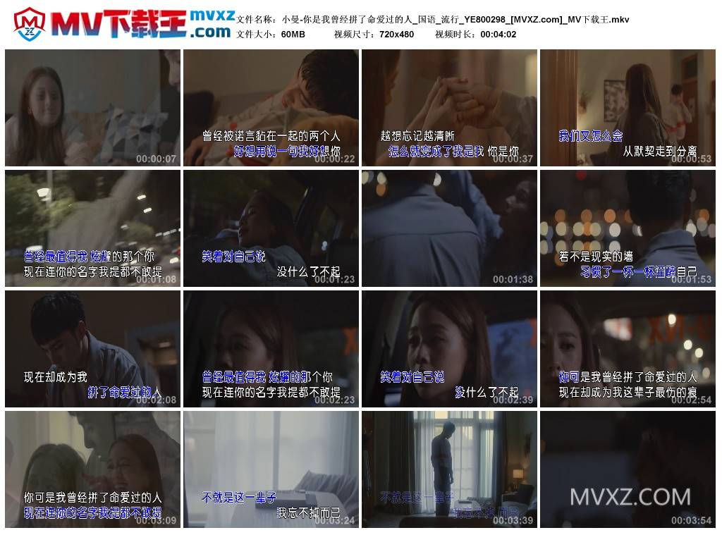 小曼-你是我曾经拼了命爱过的人_国语_流行_YE800298